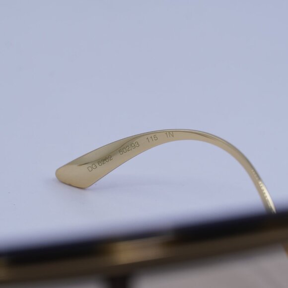 Dolce & Gabbana DG6202 502/93 Sunglasses Havana/Gold Aviator Frame, Brown Lenses - Picture 5 of 10